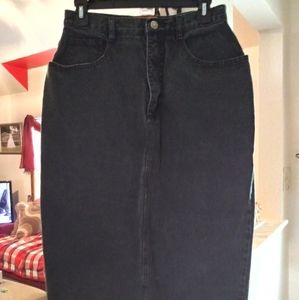 Black Jean skirt